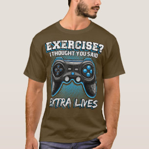 Extra Lives Funny Video Game Controller Retro Boy T-Shirt