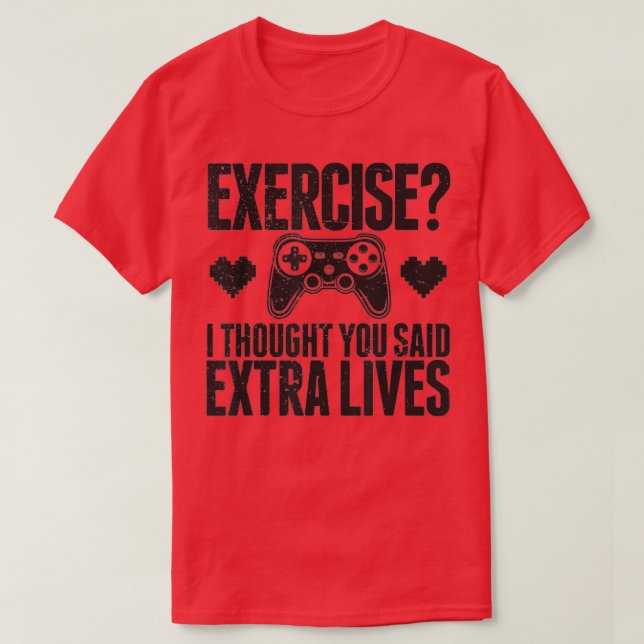 Extra Lives Funny Video Game Controller Retro  Boy T-Shirt (Design Front)