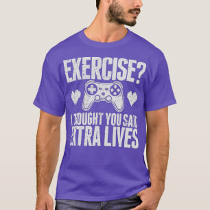 Extra Lives Funny Video Game Controller Retro  Boy T-Shirt
