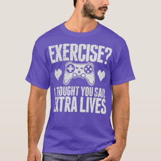 Extra Lives Funny Video Game Controller Retro  Boy T-Shirt