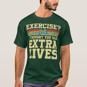 Extra Lives Funny Video Game Controller Retro Boy T-Shirt