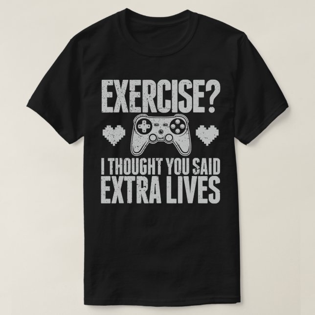 Extra Lives Funny Video Game Controller Retro  Boy T-Shirt (Design Front)