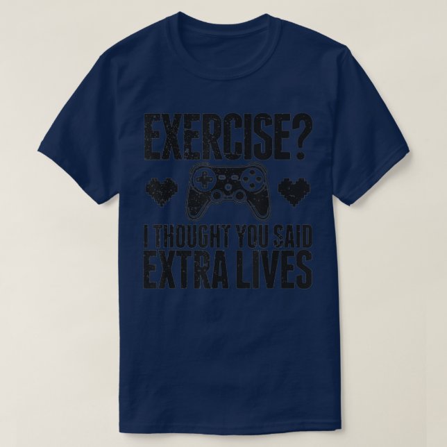 Extra Lives Funny Video Game Controller Retro  Boy T-Shirt (Design Front)