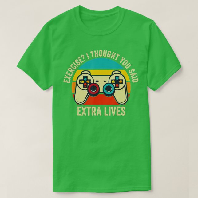 Extra Lives Funny Video Game Controller Retro  Boy T-Shirt (Design Front)