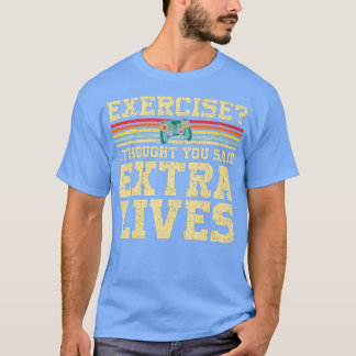 Extra Lives Funny Video Game Controller Retro  Boy T-Shirt