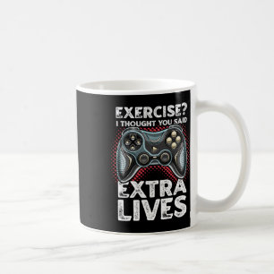 Extra Lives Funny Video Game Controller Retro Game Coffee Mug