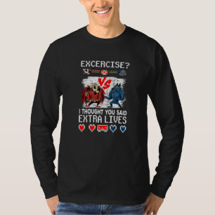 Extra Lives Video Game Beat 'em up Retro Gamer T-Shirt