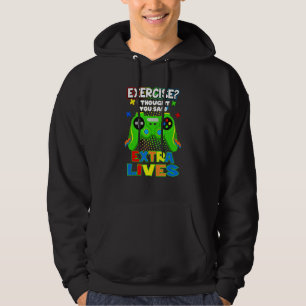 Extra Lives Video Game Controller Retro Gamer Boys Hoodie