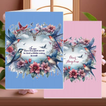 Extra Loved Encouragement Quote Birds Heart Frame