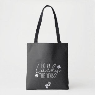 Extra Lucky This Year Pregnancy St Patrick Lucky Tote Bag