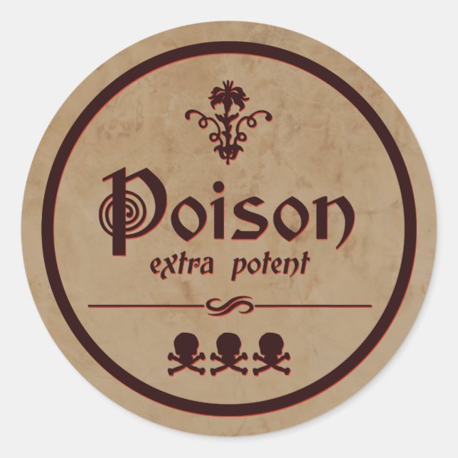 Extra Potent Poison | Halloween Label (Front)