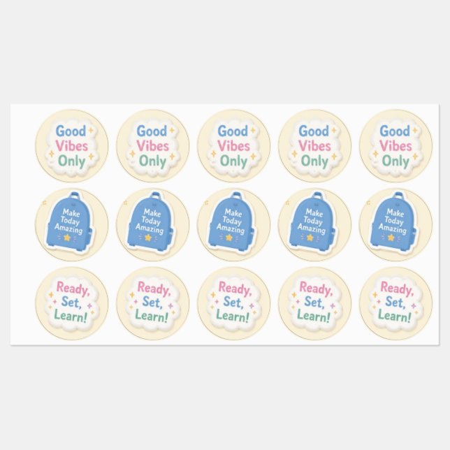 Extra Special Back to school stickers  (Sheet)