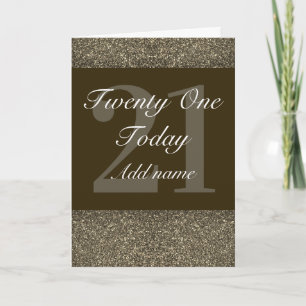 Extra special personalised birthday card 21st