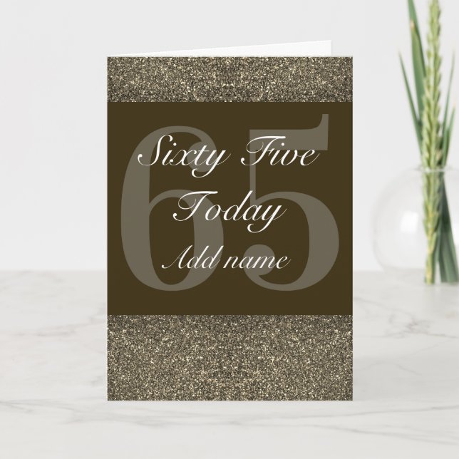 Extra special personalised birthday card 65th (Front)