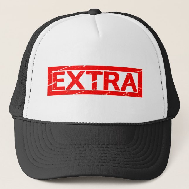 Extra Stamp Trucker Hat (Front)