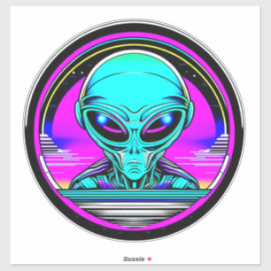 Extra Terrestrial Alien Flying a UFO
