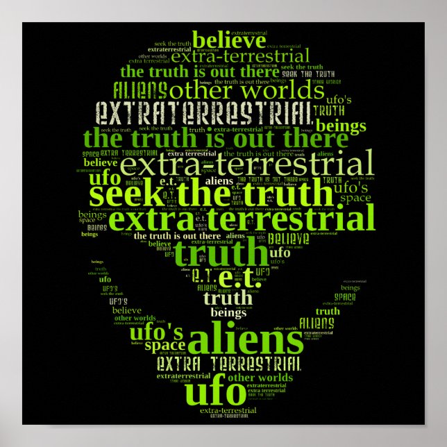 Extra Terrestrial Seek The Truth Poster (Front)