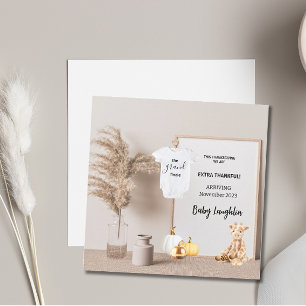 Extra Thankful Thanksgiving Pregnancy Announcement