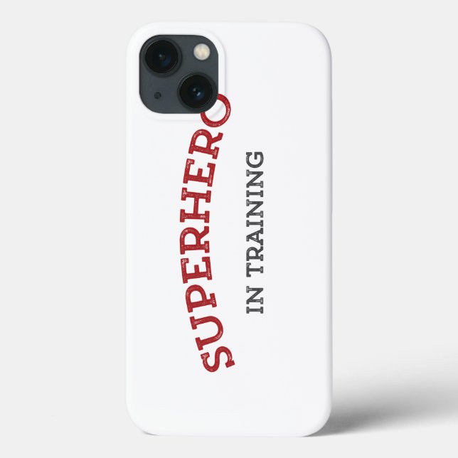 Extra Tough SUPERHERO in TRAINING iPhone Case (Back)
