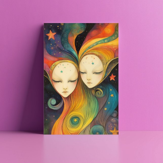 Extragalactic Energy Beings Light Entities Stars Postcard (Creator Uploaded)