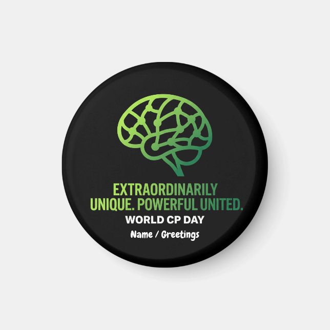 Extraordinarily Unique & United Cerebral Palsy  Magnet (Front)
