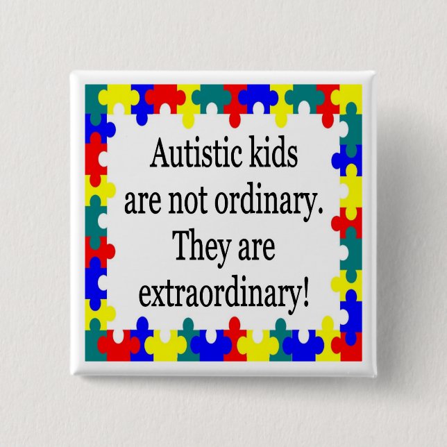 Extraordinary 15 Cm Square Badge (Front)