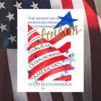 EXTRAORDINARY AMERICANS FOR FREEDOM, FLAG