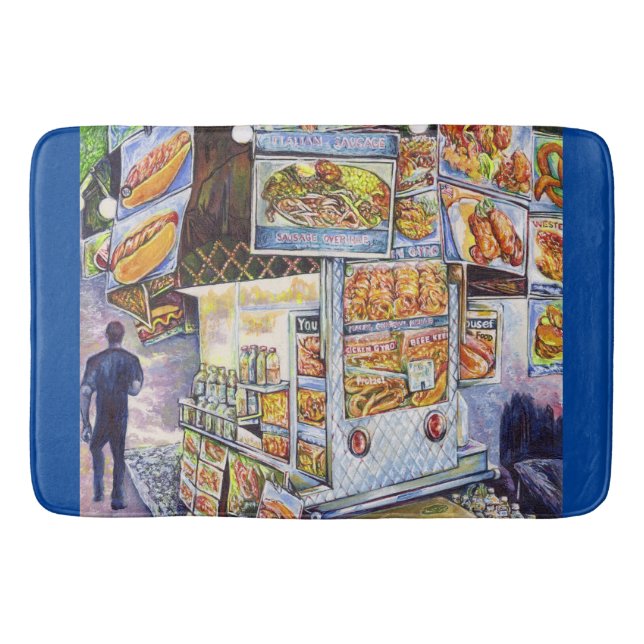 Extraordinary Artistic Workload Bath Mat (Front)