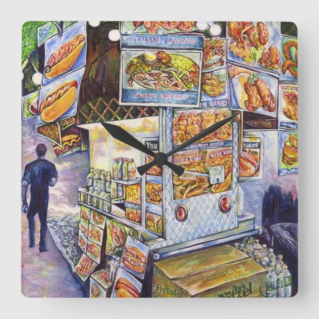 Extraordinary Artistic Workload Square Wall Clock (Front)