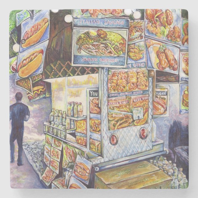 Extraordinary Artistic Workload Stone Coaster (Front)