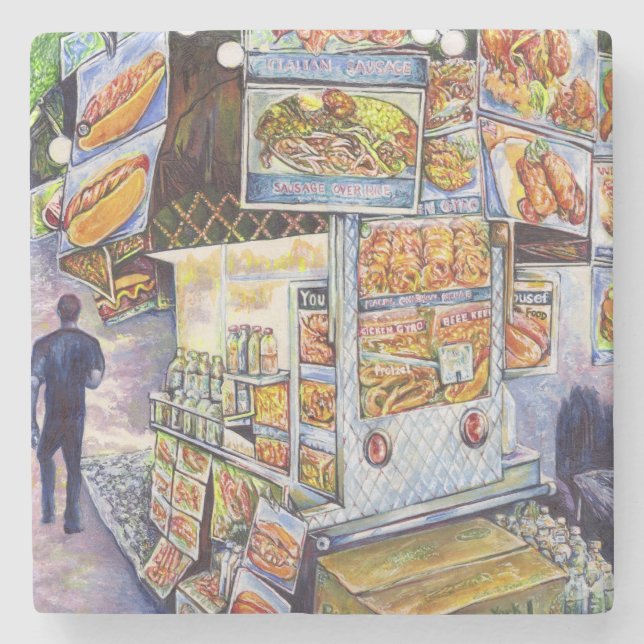 Extraordinary Artistic Workload Stone Coaster (Front)