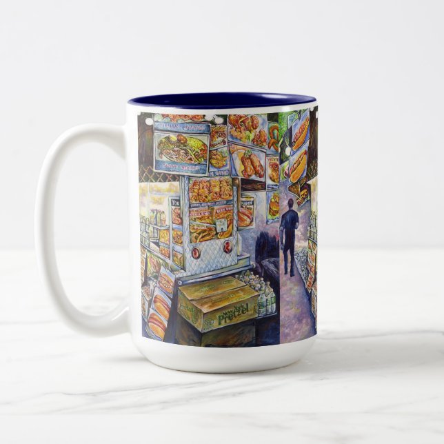 Extraordinary Artistic Workload Two-Tone Coffee Mug (Left)