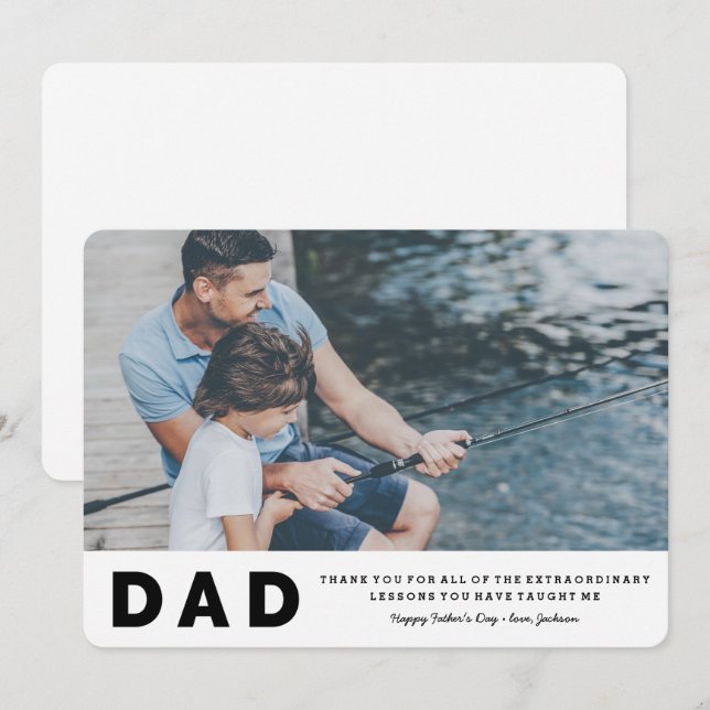 Extraordinary Lessons Father's Day Card (Front/Back)