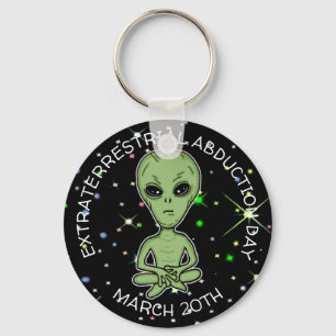 Extraterrestrial Abduction Day is March 20th  Butt Key Ring