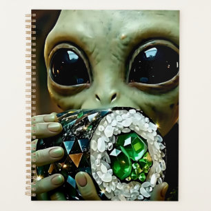 Extraterrestrial Alien and Crystalline Food Planner