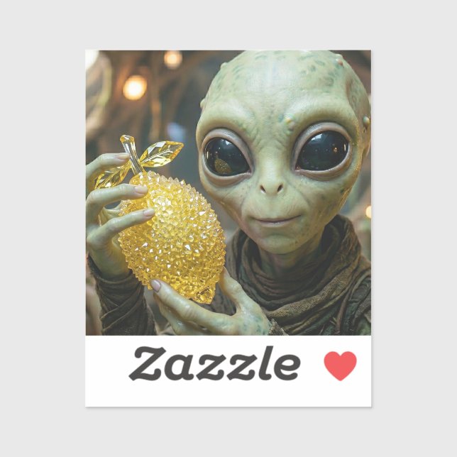 Extraterrestrial Alien and Crystalline Lemon   (Sheet)