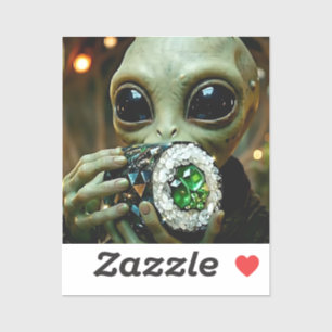 Extraterrestrial Alien and Crystalline Sushi