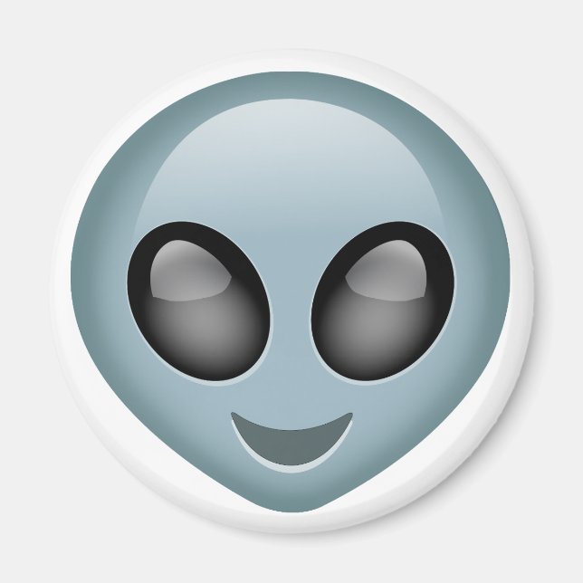 Extraterrestrial Alien Emoji Magnet (Front)