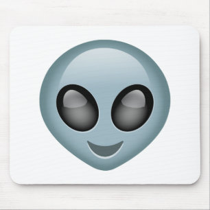 Extraterrestrial Alien Emoji Mouse Pad