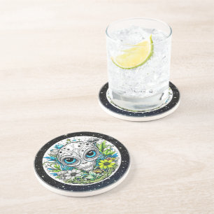Extraterrestrial Alien in Flowers  Coaster