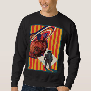extraterrestrial  astronaut in space science ficti sweatshirt
