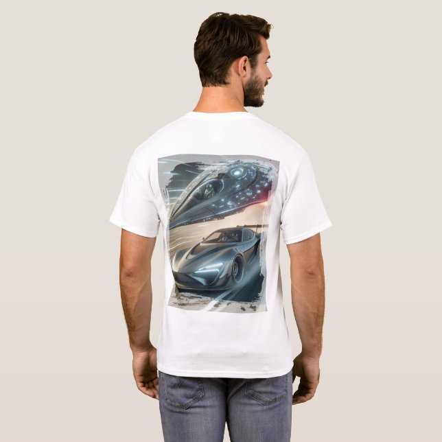 Extraterrestrial Neon Drift Emblem T-Shirt (Back Full)