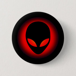 Extraterrestrial Space Alien Head 6 Cm Round Badge