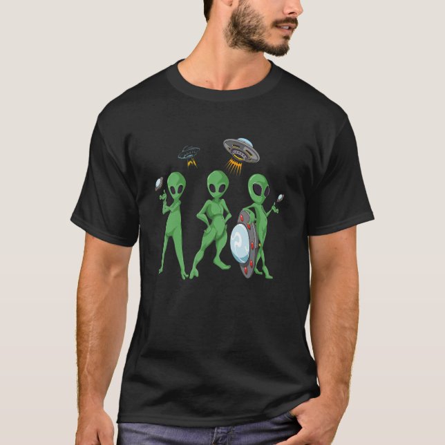 Extraterrestrial Ufo Believer Alien Abduction  Ali T-Shirt (Front)