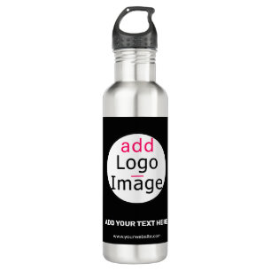 Extravagant Business Chic Customisable Logo Black 710 Ml Water Bottle