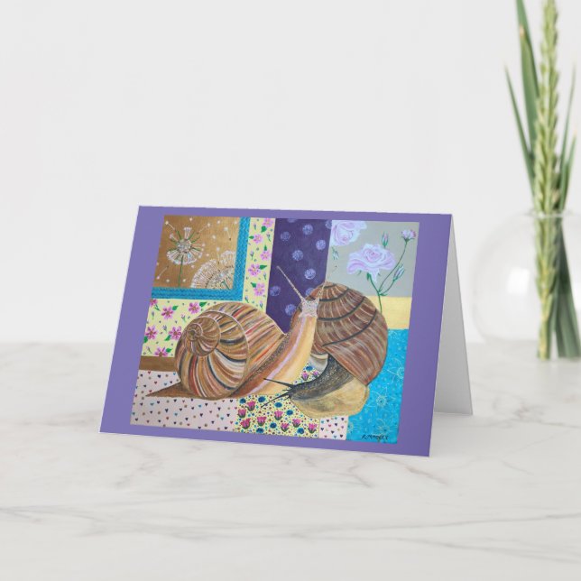 Extravagant Love snail design Card (Front)