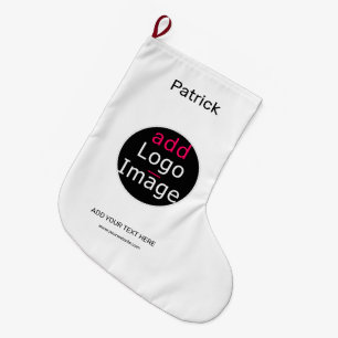 Extravagant Professional Business Chic Custom  Large Christmas Stocking