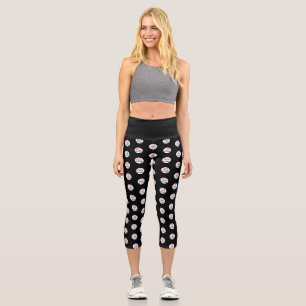 Extravagant Professional Business Custom Black Capri Leggings