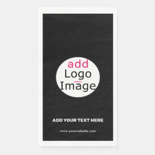 Extravagant Professional Business Custom Black  Napkin
