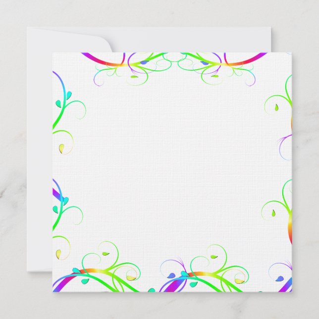 Extravagant Rainbow Flourishes (Front)